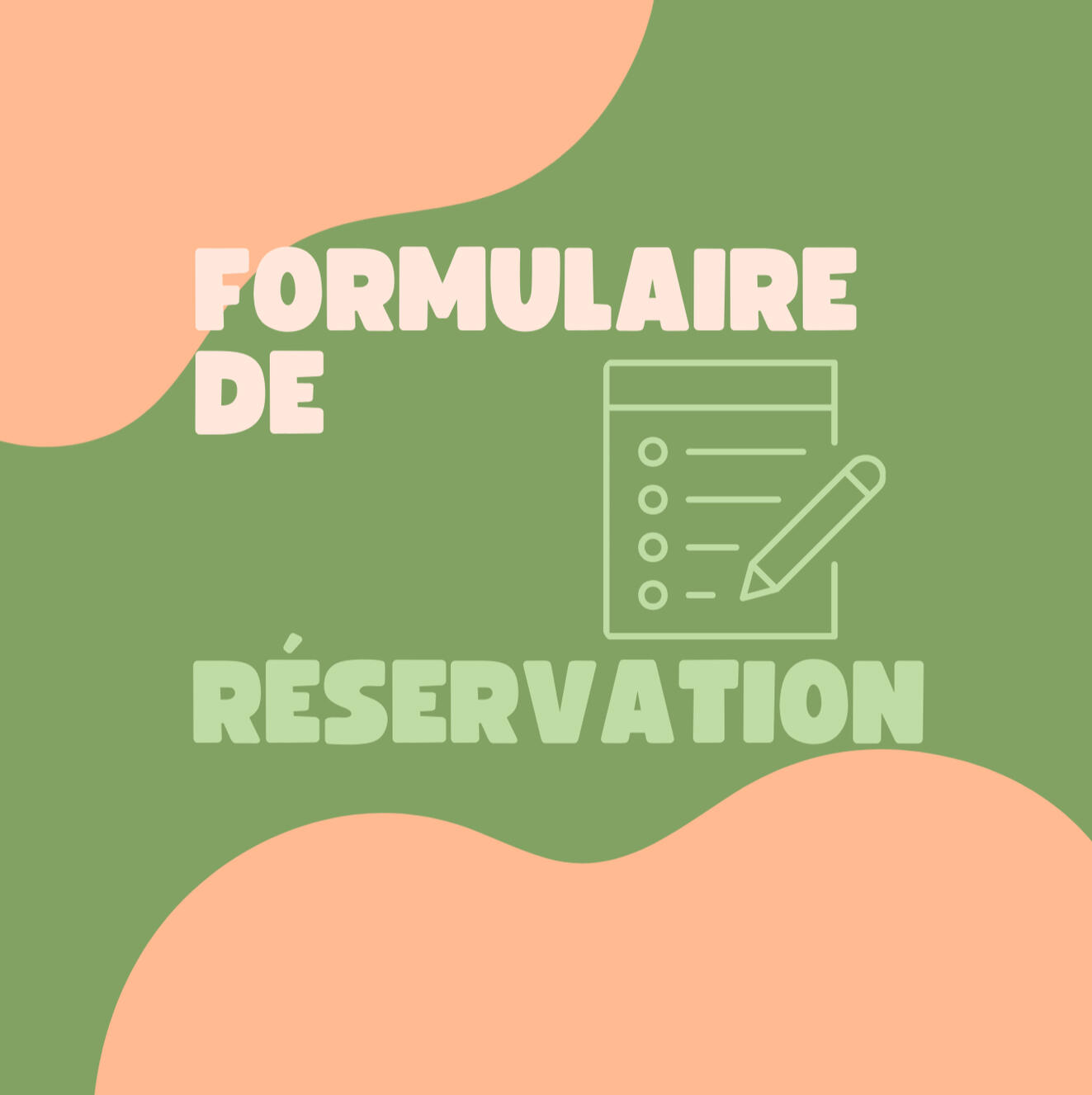 Formulaire de réservation Formulaire de réservation